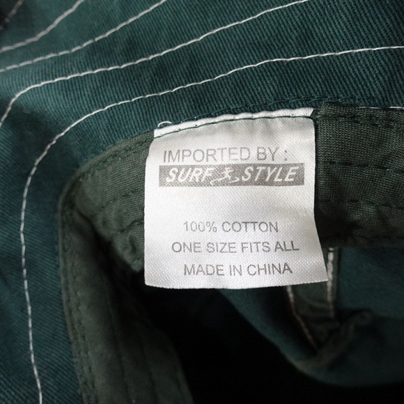 CLEARWATER BEACH SURF STYLE ONE SIZE GREEN SUN HAT CAP ONE SIZE - Picture 10 of 10